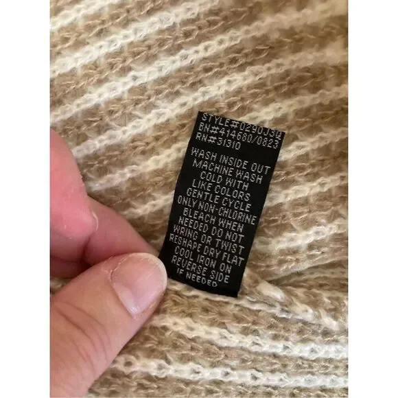 Fortune + Ivy Open Front Waffle Knit Cardigan Size Large Style 0290J3Q (P3) NWT - Picture 4 of 9